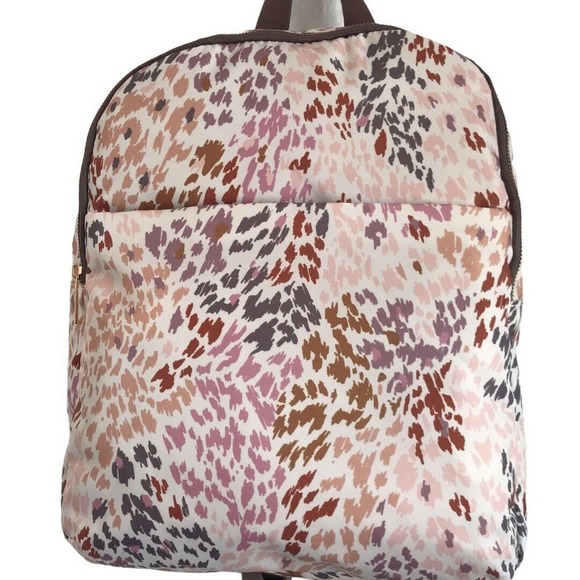 a new day Handbags - A New Day Leopard Print Zip Closure Dome Backpack